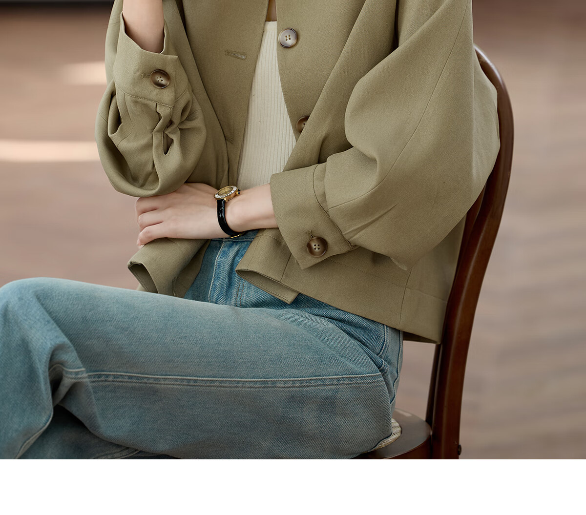 She Enjoy Casual Jacket Women Commuter Simple Short Coat Spring Autumn Versatile Elegant Cardigan Top T143U2023 13