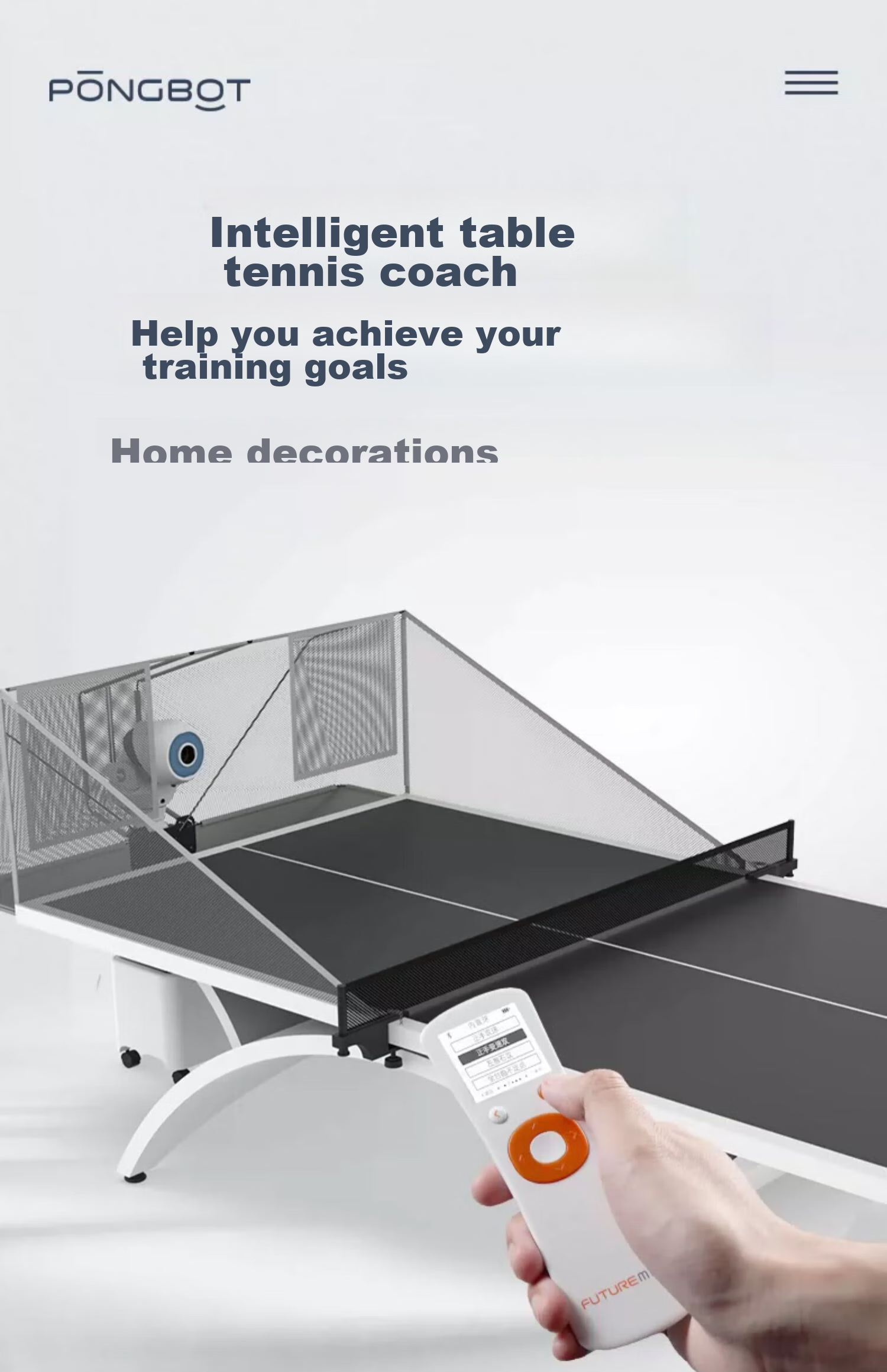 Pongbot Table Tennis Ball Machine, Home Automatic Floor-Standing Table Tennis Training Device, HALO Black And Orange Premium Editio 16
