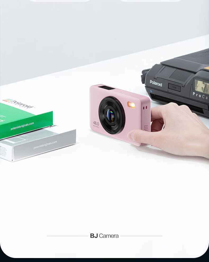 BENJIE Digital Camera, CCD Student Point-And Camera with Image Stabilization, COMS High-Definition Mini Entry-Level Camera, Quick Direct Transfer, 2.4-Inch IPS Screen, 32GB White 11