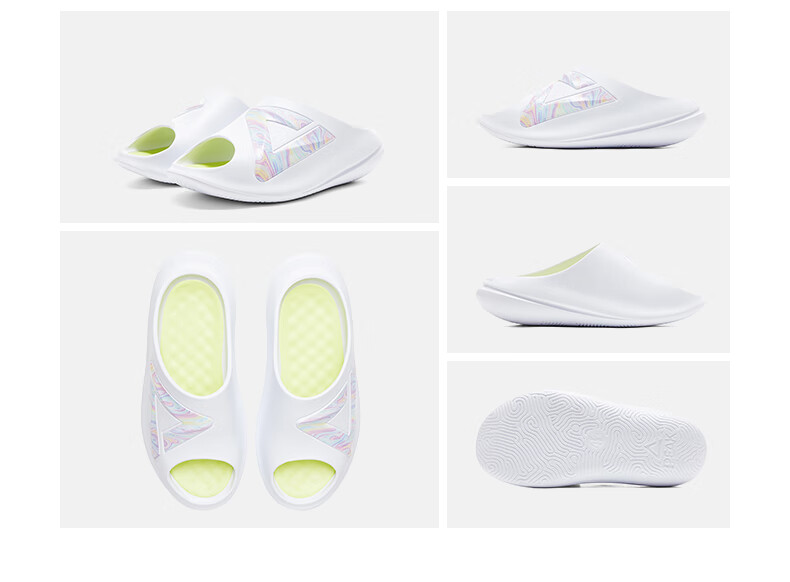 PEAK Taiji Xiaopangtuo Men's Summer Comfortable Soft Elastic Sports Slippers, Height-Increasing Shock-Absorbing Outdoor Beach Sandals ET52067L 9