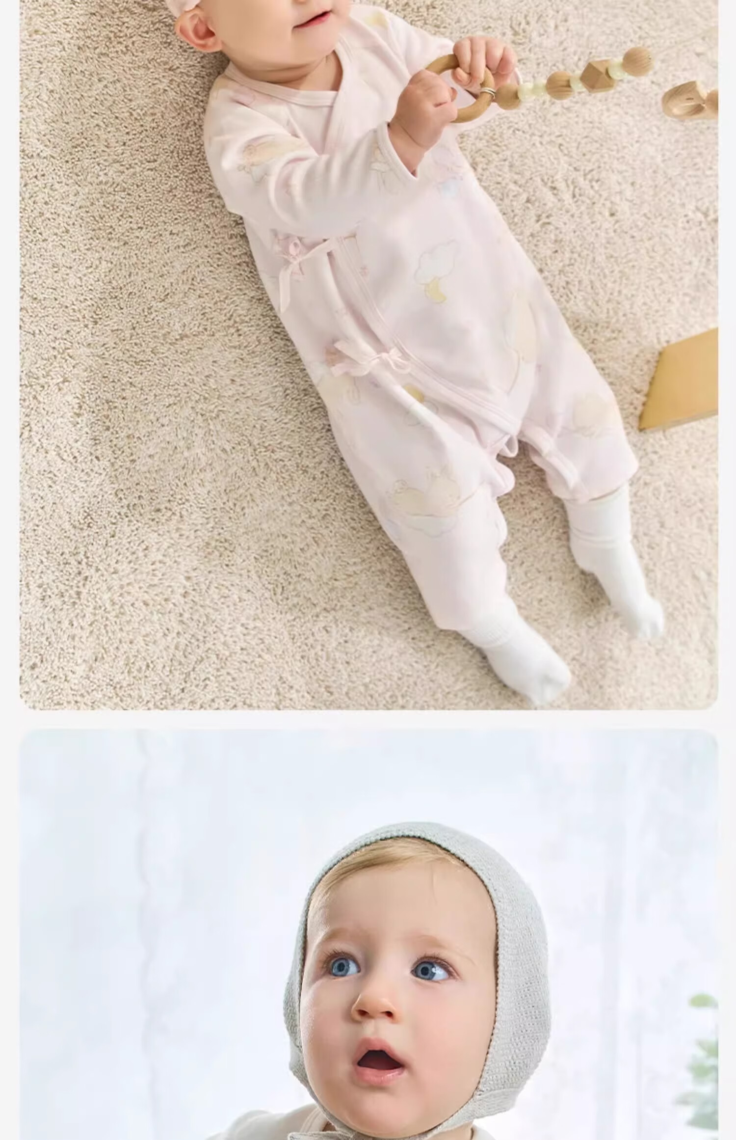 DAVE & BELLA Newborn Baby Spring and Autumn Romper Monk Suit for Boys and Girls 14
