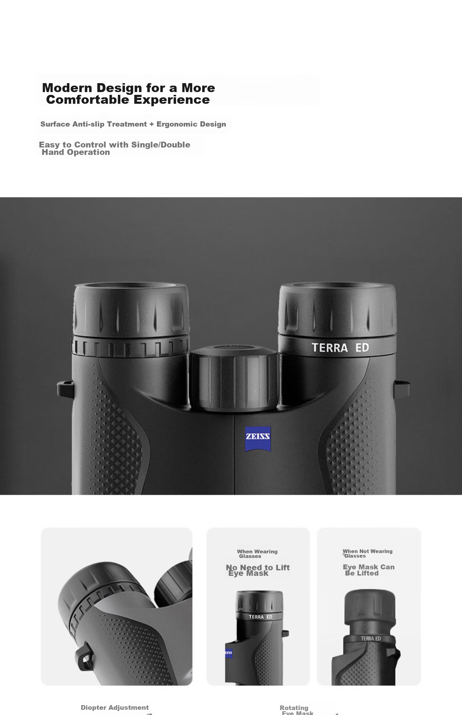 ZEISS Binoculars Land 8x32 for Concerts And Music Festivals, Magnifies, Connectable to Smartphone, High-Definition Coated, Wide Field of View, Large Aperture, Monocular 21