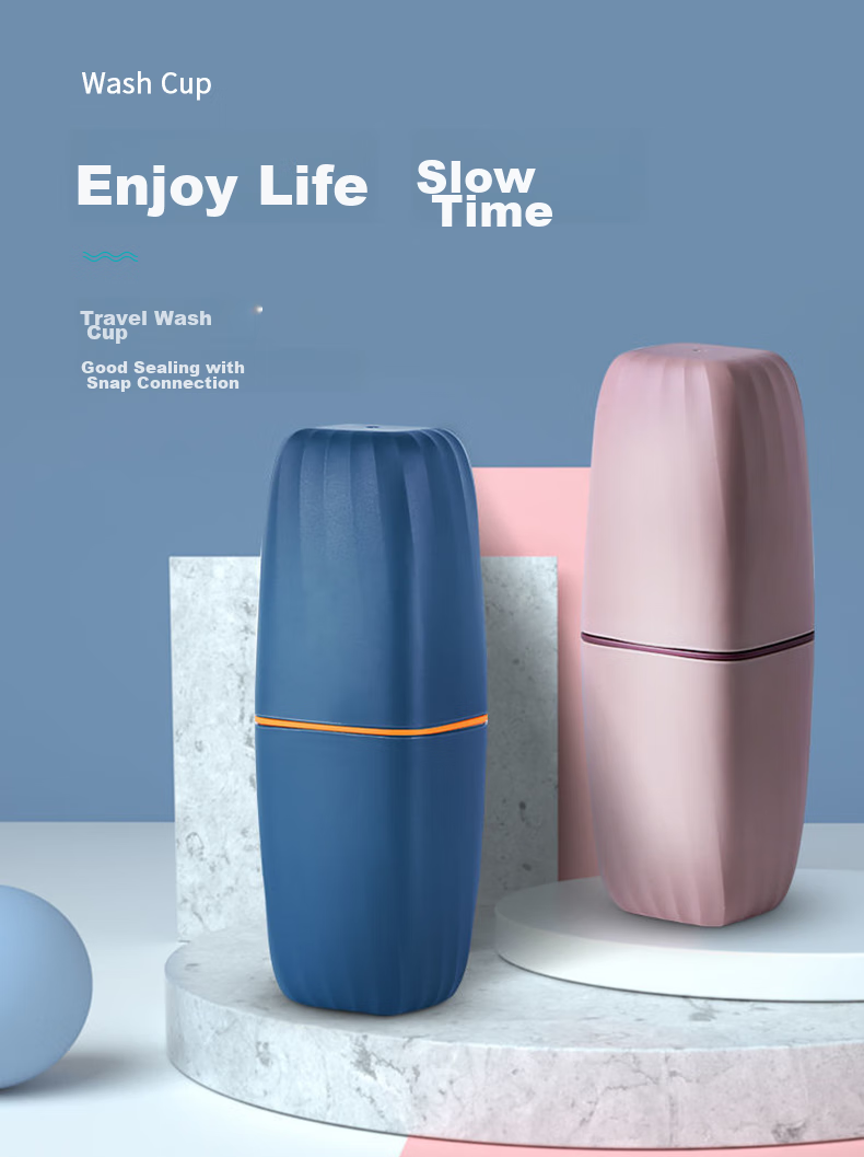 40,000 KM Travel Toiletry Set Portable Rinse Cup Refillable Bottles Foldable Toothbrush 3-Piece Travel Toiletry Kit 1