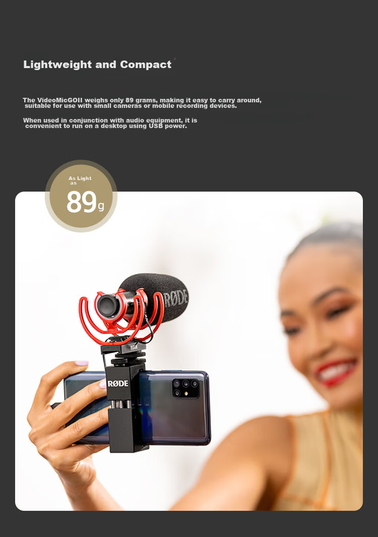 Rode VideoMic Go II Professional Directional Microphone for DSLR, Mirrorless Cameras, And Smartphones (Official Standard Configuration) 5