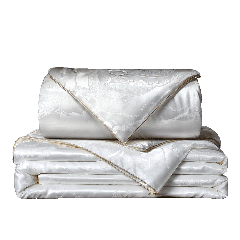 FUANNA Silk Comforter, 100% Double Mulberry Silk Duvet, Winter Thickened Quilt, Double Bed Comforter, 7.8 Jin, 230*229cm