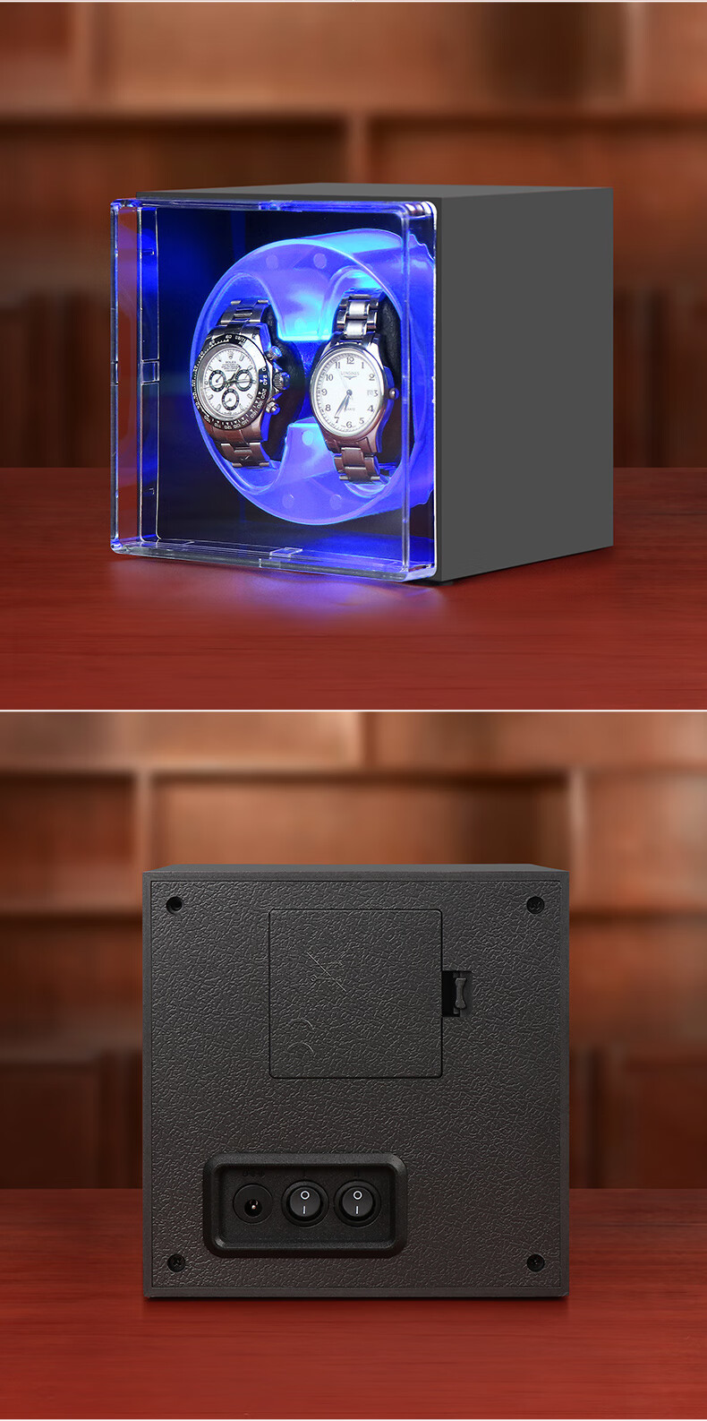 DrikLux Watch Winder, Mechanical Watch Home Use Anti-Magnetic Watch Winder, Automatic Watch Self-Winding Device, Rotating And Coiling Small Storage Watch Box 3