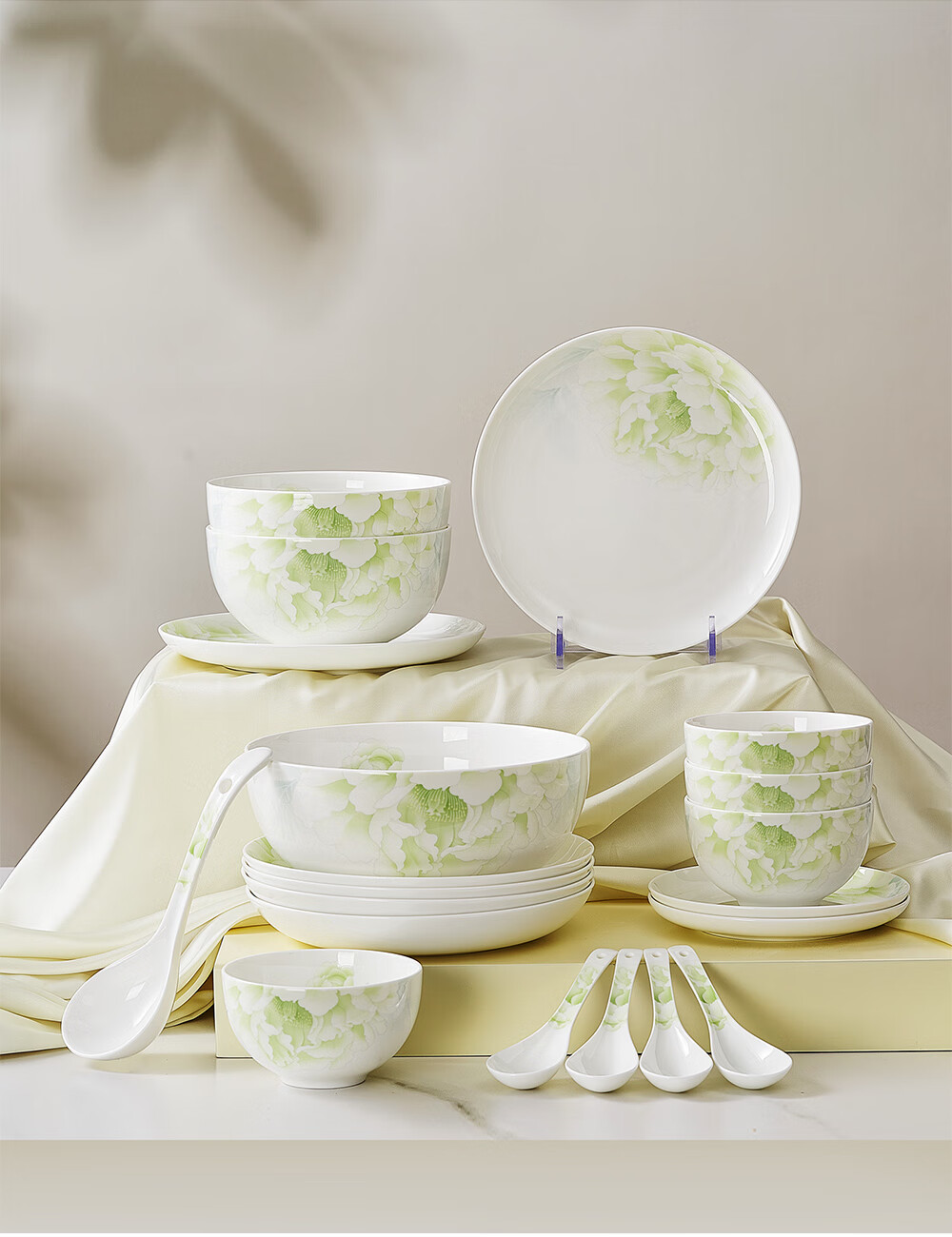 HG Guoci Dinnerware Set, Bowls And Plates for Home Use, 2026 New Style, High Aesthetic Value, Premium Ceramic Tableware Set, National Color Tianxiang 1
