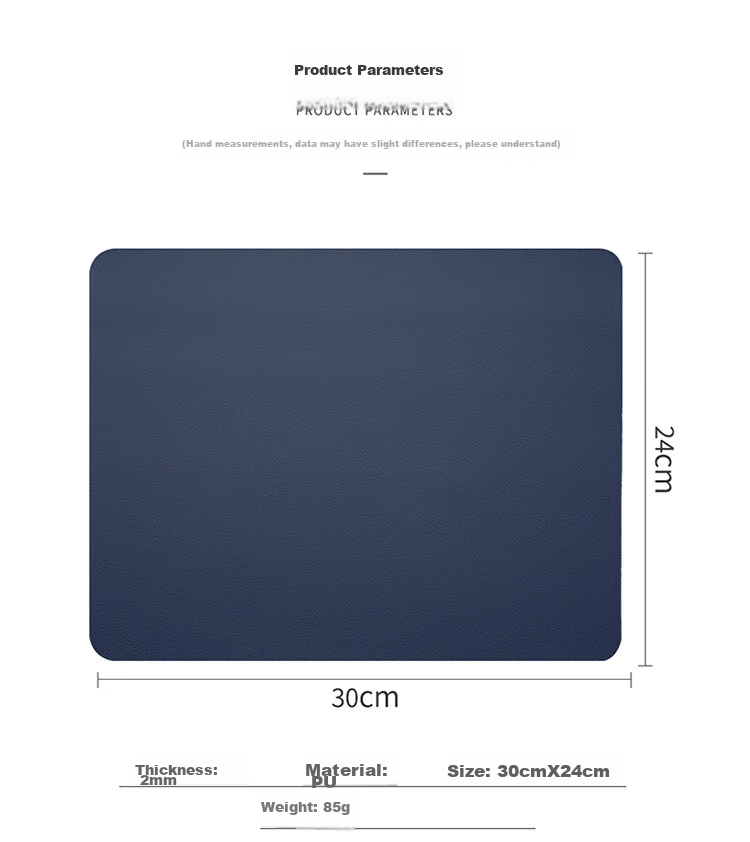 BUBM Mouse Pad Small Size, Home Office Gaming Mouse Pad, Non-Slip Leather Pad, Laptop Desktop Computer Mouse Pad Portable, BGZD-XS, Dark Green + Gray 5