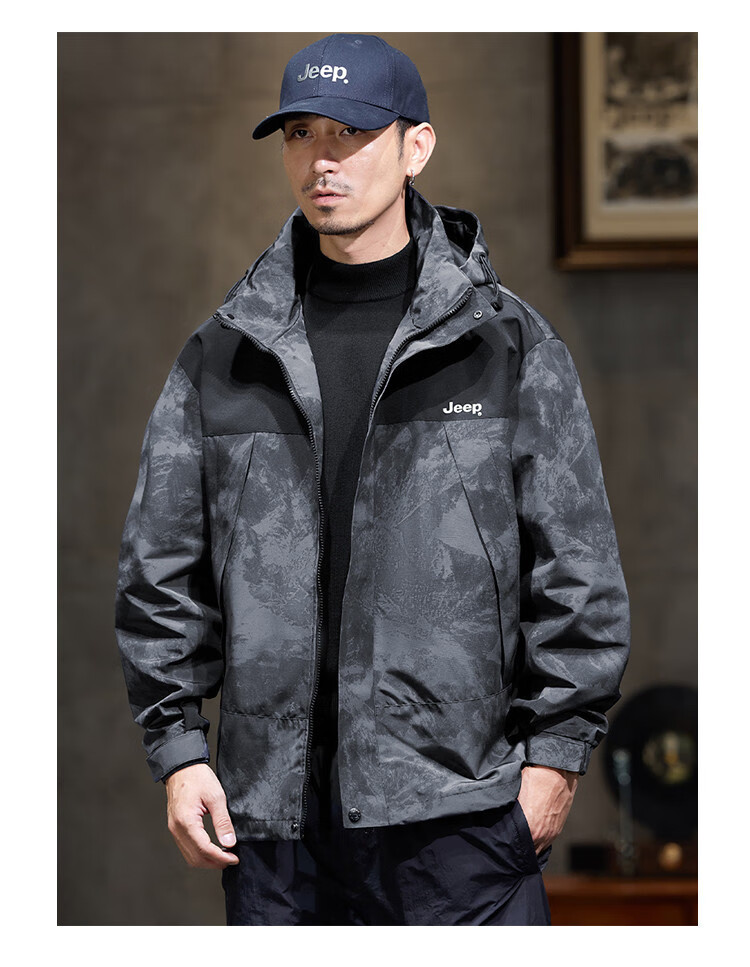 JEEP High-End Tactical Jacket for Men, 2026 Spring And Autumn New Outdoor Mountain-Style Sports Hiking Wear Workwear Jacket Men's Clothing 15