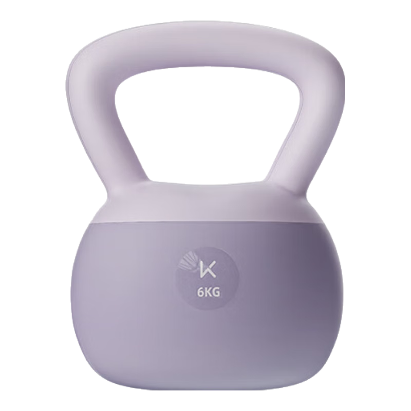 Keep [Same As Course] Soft Rubber Kettlebell for Men And Women, Home Fitness Dumbbell for Arm Exercises, Squats, And Glute Workouts, Purple/6KG