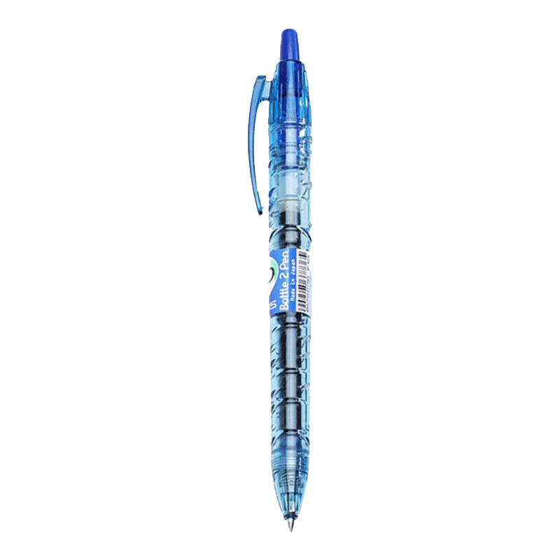PILOT Retractable Blue Gel Pen, Stylish 0.5mm Signing Pen, Student Exam Writing Pen, B2P Bottle Design Office Supplies Stationery Set, 5 Pens