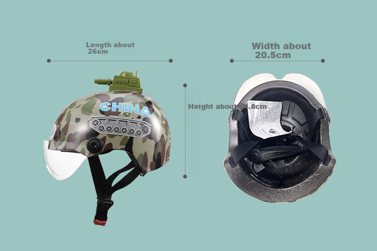 Shishian Kids Helmet Electric Motorcycle 3C Certified Cute Cartoon Design Windproof Warm Four Seasons Universal Half Helmet Lightweight Portable Safety Cap for Boys and Girls 14