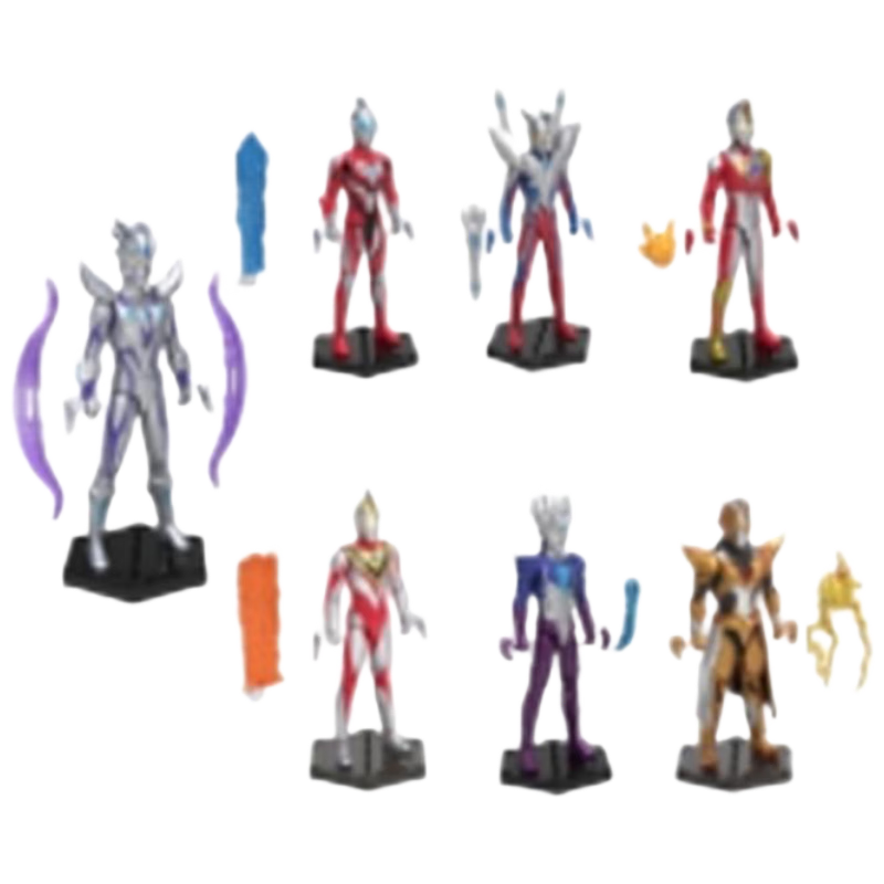 LDCX Ultraman Dynamic Hero Series 4 Blind Box Toy for Boys, Blaze Zero, Ubu Action Figure, Birthday Gift