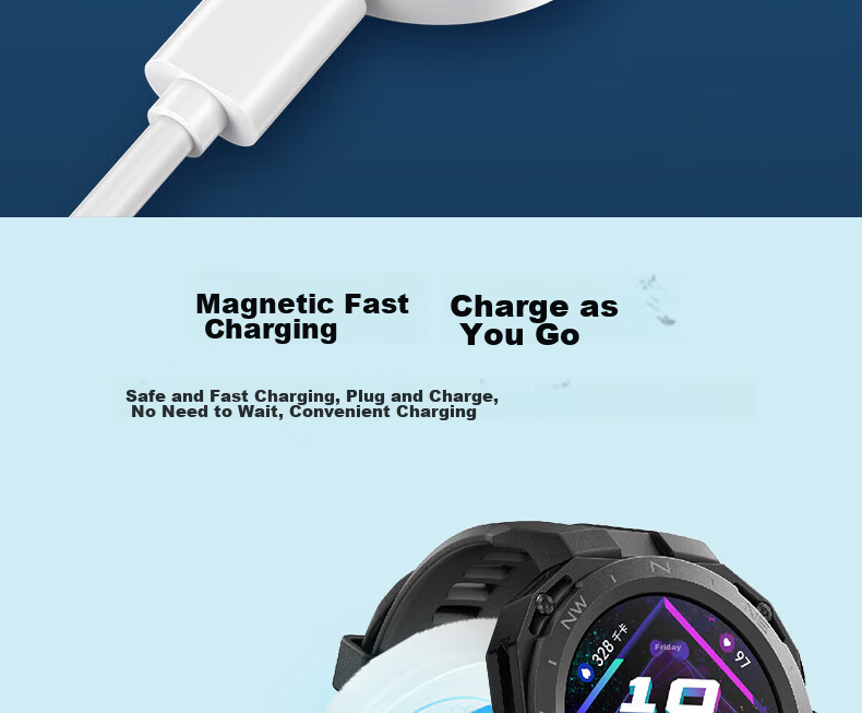 ESCASE Magnetic Charging Cable Compatible with Huawei Watch Charger, Suitable for Watch5/Fit4/4Pro/GT6/5/gt4/4Pro/3/Pro/D Porsche Design, Charging Dock And Base 11