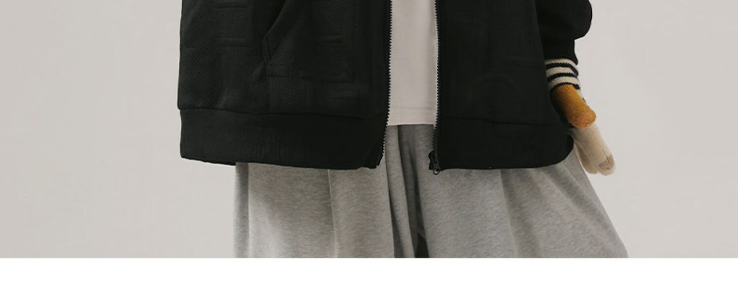 I'M DAVID Men's Autumn And Winter Jacket, Korean Style, Fleece-Lined, Thickened, Cold-Resistant, Warm, Loose-Fitting, Hooded Sports Jacket for Men, Gray, Size L 13