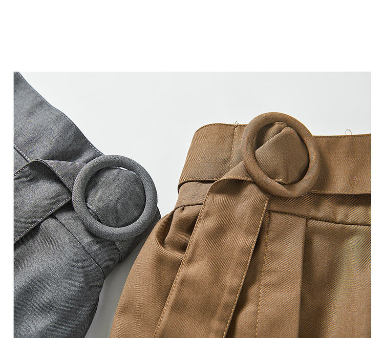 Dme [TR Commuter A-Style Midi Skirt], Spring And Autumn, Elastic Waistband, Mid-Length Skirt for Wome 13