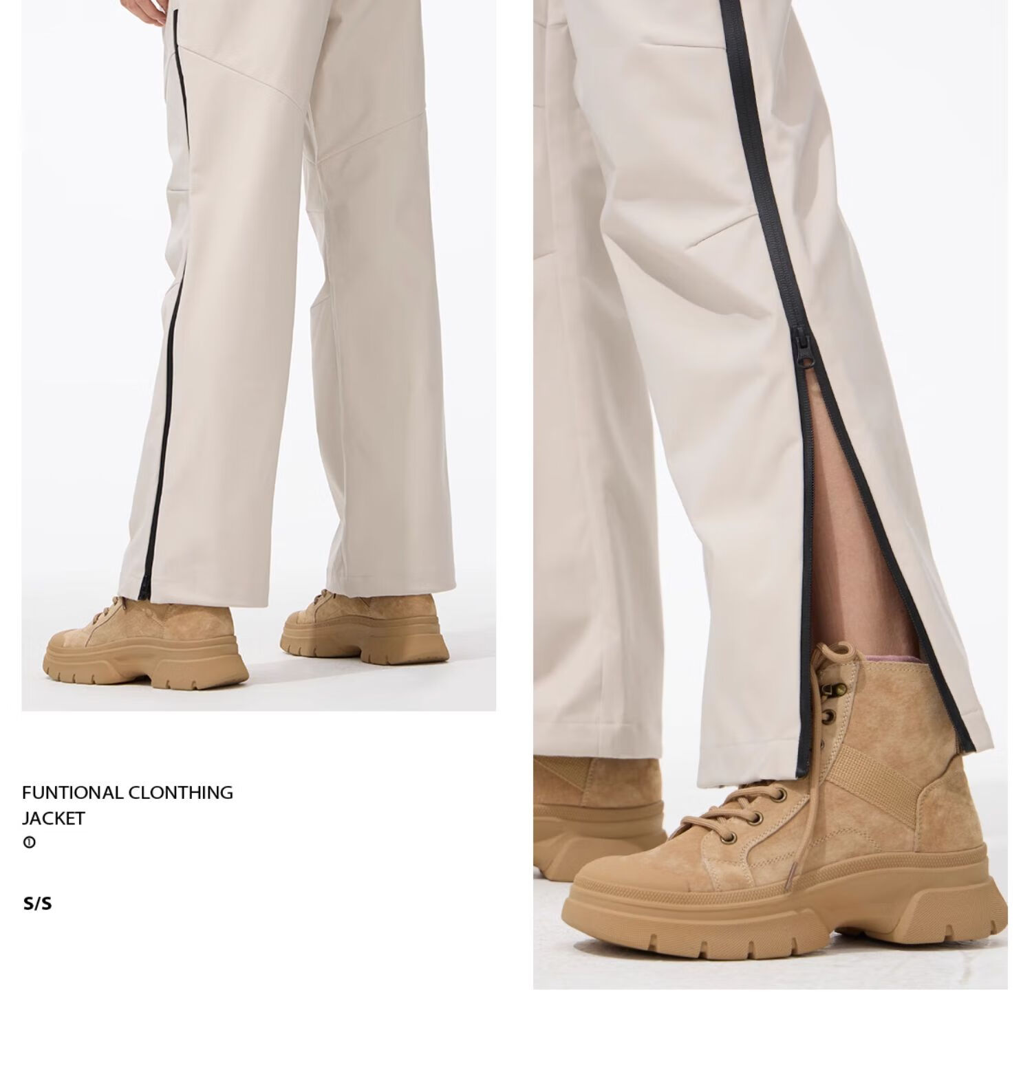 CAMEL Panda Mountain Outdoor Casual Pants, Cool-Feeling Windproof Fashionable Trousers, A34BA68195, Phantom Black, L 23
