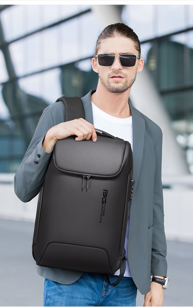 Bange Multifunctional Anti-Theft Laptop Backpack, Business Commute Travel, Wet And Dry Separation, Men's Backpack, 721646 Black 5