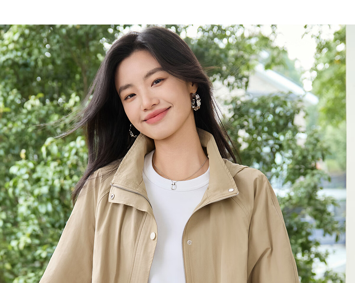 Taxiang Casual Jacket for Women, Spring And Autumn Workwear Style Hooded Faux Two-Piece Short Coat, Petite Cardigan Top for Women T51D022 13
