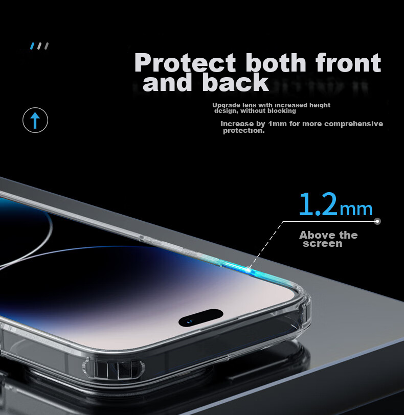 Lanxingxiansheng Ultra-Thin Transparent IPhone 14 Case, Shockproof Protective Cover with Soft Silicone Edges [Transparent] 6