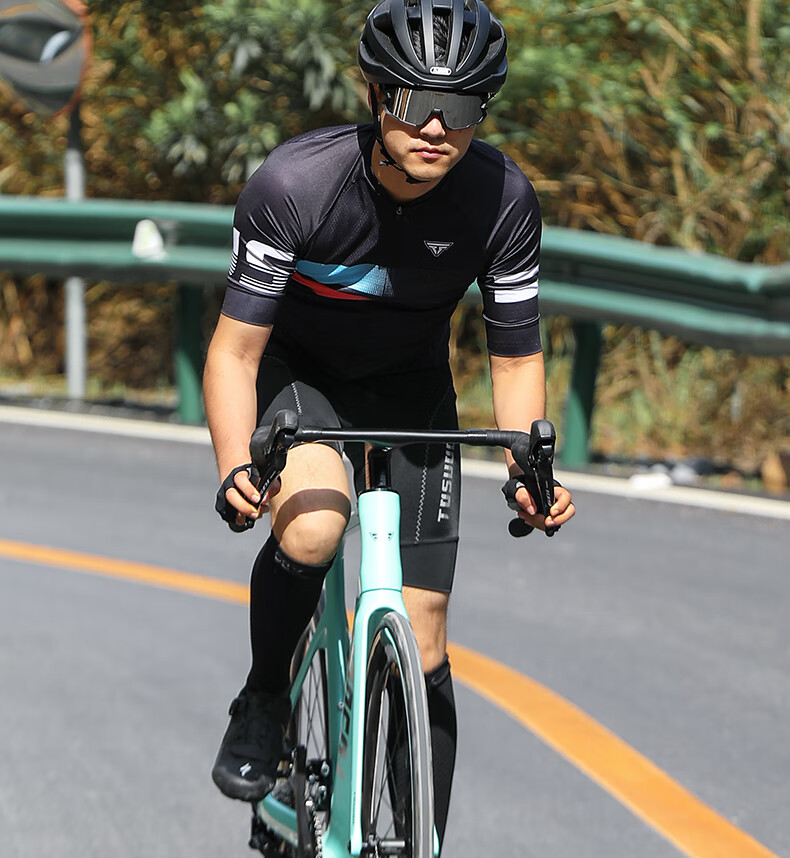 Tasiduizhang Summer Bicycle Riding Shorts for Men And Women, Mountain And Road Bike 3D Shock-Absorbing Padded Shorts, Black, 2XL 15