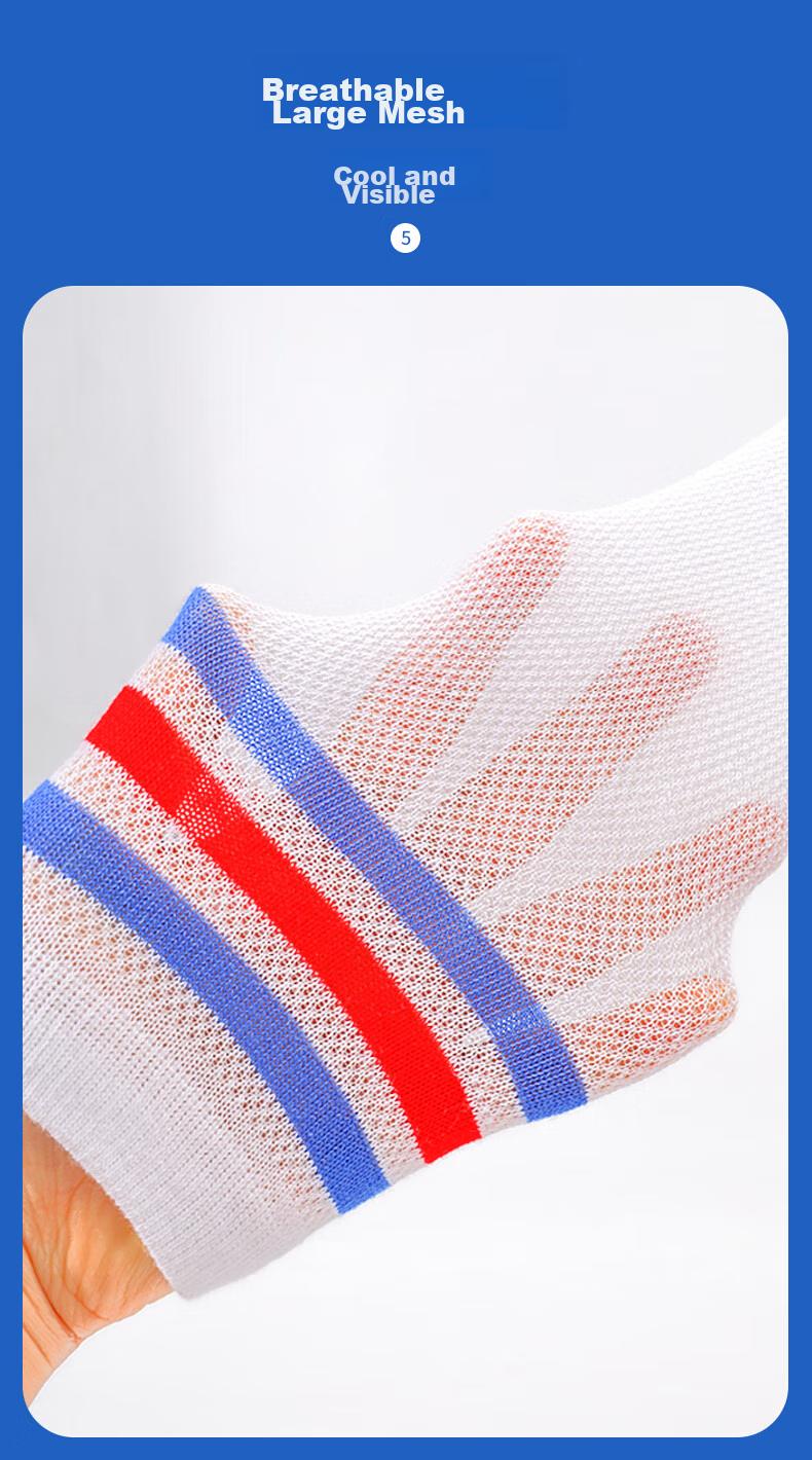 Zhiyouban Children's Mid-Calf Socks, Girls' Cotton Long Socks, Spring Autumn Summer Thin Style, Girls' Over-Knee Long Socks, High Socks, Sports Socks 7