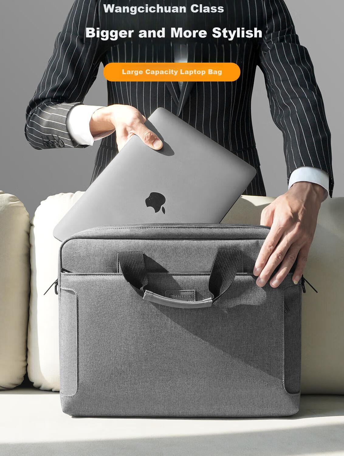 Taikesen Laptop Backpack Suitable for Apple Macbook 14-Inch, Huawei, Lenovo, Commute Business, Men And Wome 3