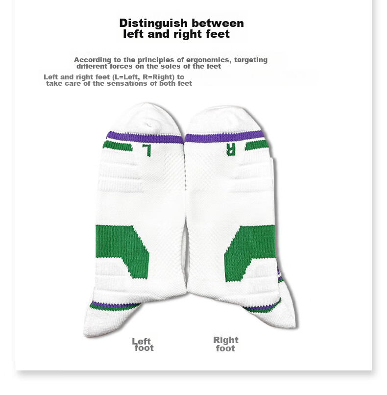 Slazenger Functional Tennis Socks for Men And Women, Thickened Sweat-Absorbing Badminton Socks with Breathable Terry Bottom, Sports Purple Children's Socks Size 33-35 7