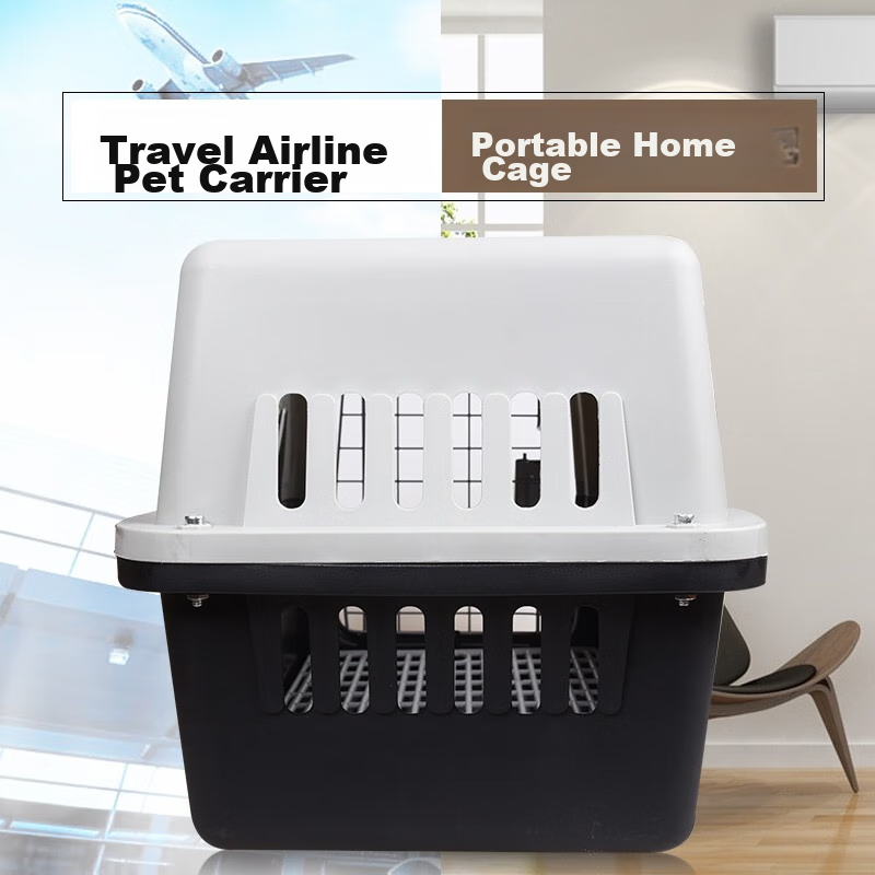 Bochiduo Pet Airline Carrier, Large Capacity Air Transport Box for Cats And Dogs, Cargo Airline Box, Small Size (Recommended for Pets under 12 Jin)