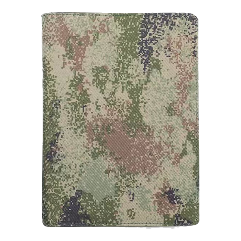 Xuchenwenju Oxford Cloth B5 Camouflage Loose-Leaf Notebook, 9 Holes, 100 Sheets, 200 Pages, Journal, Office Meeting Record Book, Military Training Theory Study Notebook, Customizable Logo
