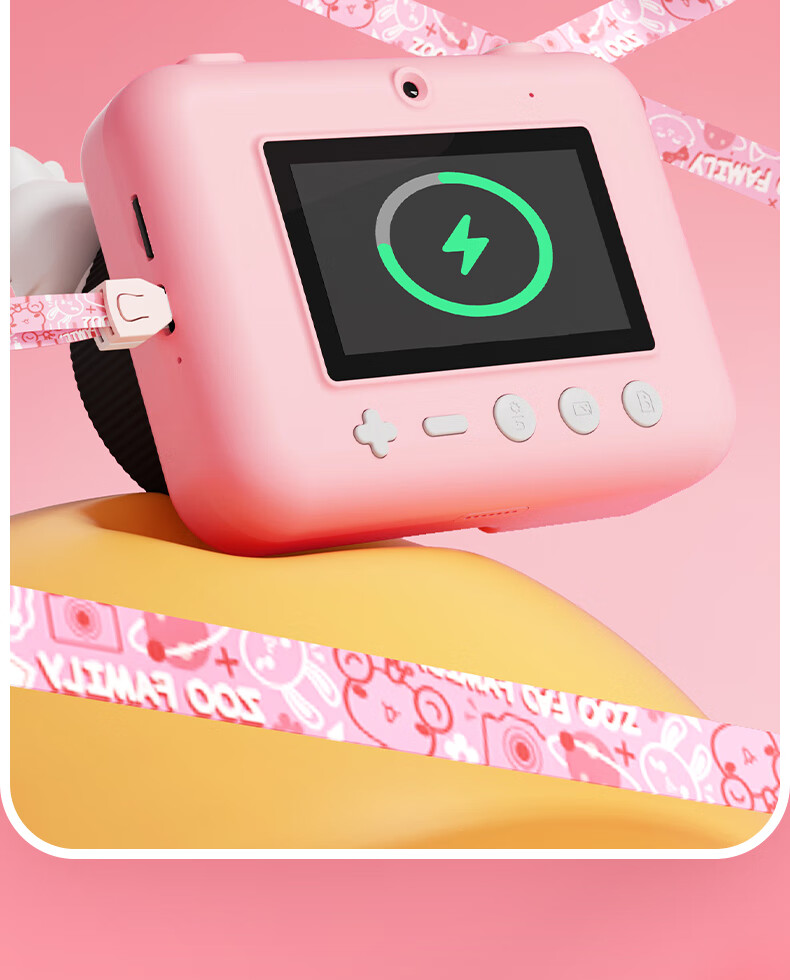 Mengduofu Kids Instant Print Camera Colorful Camera Toy Birthday Gift for Girls Students Age 8-12 16