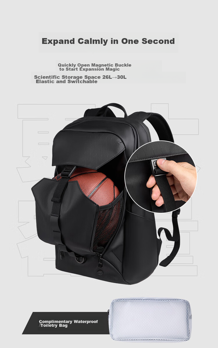 JD Original Black Knight 2.0 New 2026 Men's Backpack, Outdoor Hiking Bag, 26L Sports Business Laptop Bag 4