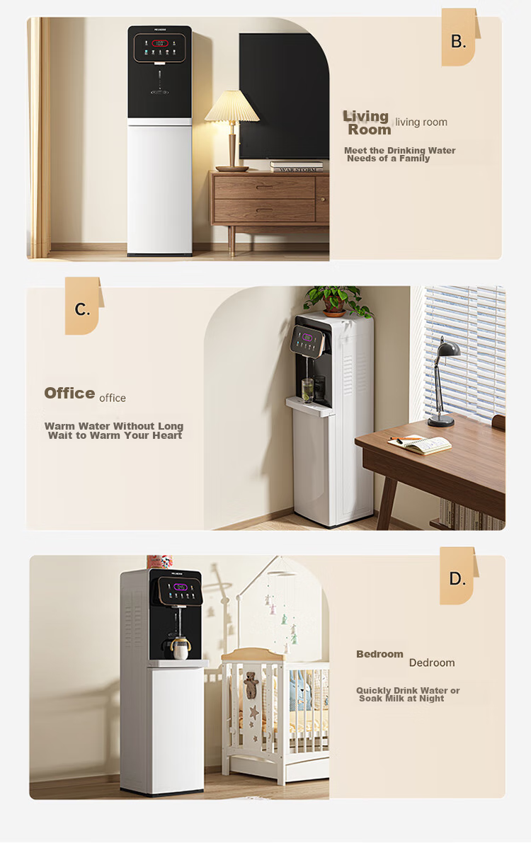 MeiLing Instant Hot Water Dispenser with Bottom-Loading Water Tank, Home Standing Quick-Heating Instant Drinking No Installation Required Fully Automatic Intelligent All-In Machine High-End White Water Dispenser MY-SX527 16
