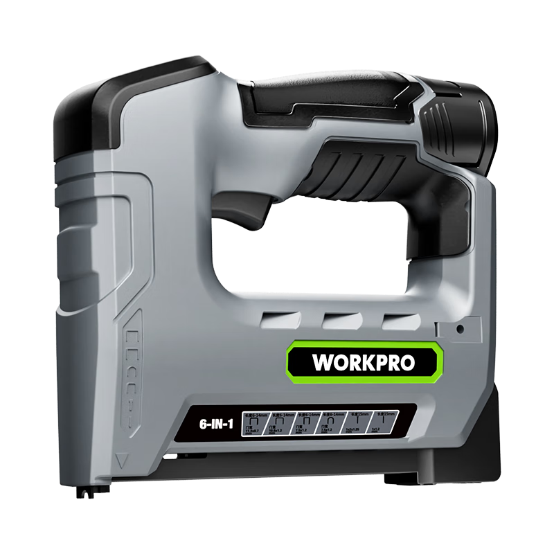 WORKPRO 12V Lithium Electric Nail Gun Staple Gun T-Nail U-Nail Woodworking Strip Nail Gun Household Use