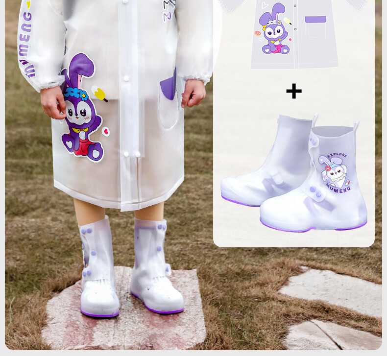 Moremerry Children's Raincoat for Boys And Girls, School Rainwear with Backpack Space, Kindergarten Poncho 15