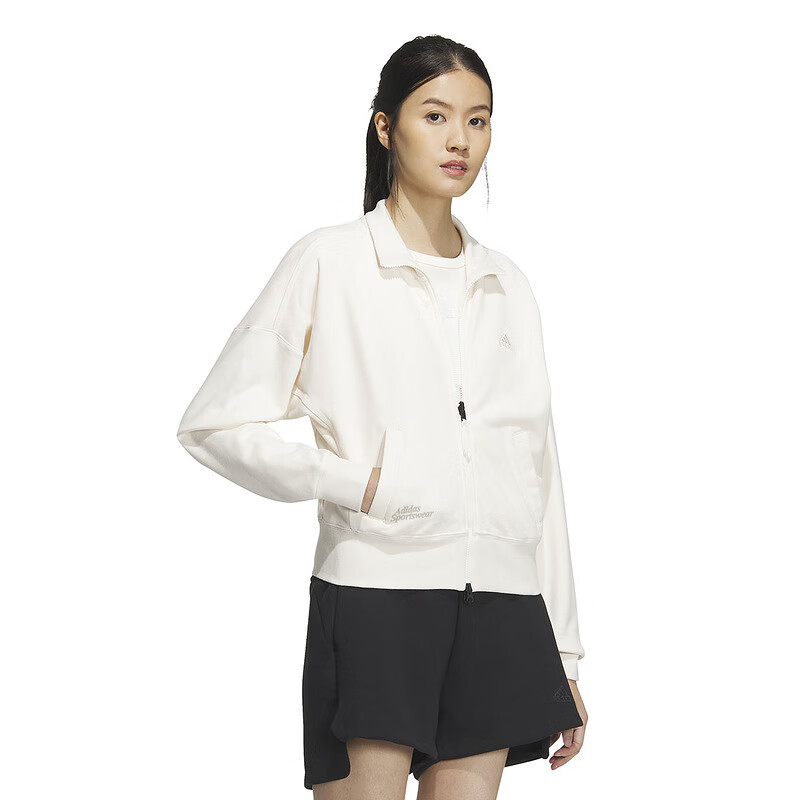 Adidas Women's Sportswear Series LOUNGE FT JKT Athletic Casual Jacket IM8849 A/S 9