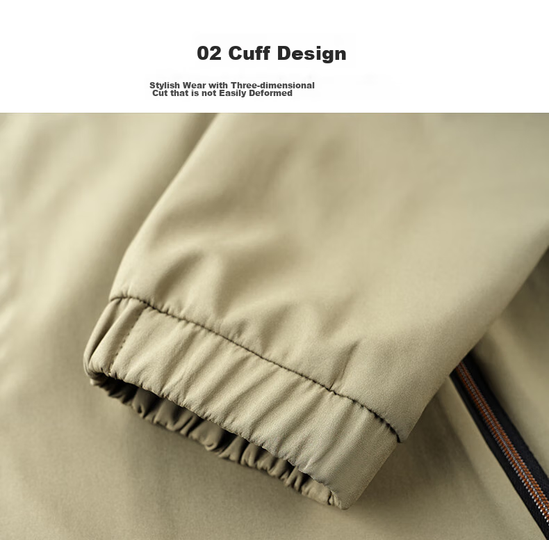 FIRS [Windproof And Wrinkle-Resistant] Men's Jacket, Spring And Autumn Stand-Collar Coat, Business Casual Jacket, Workwear Outerwear, Men's Clothing 5