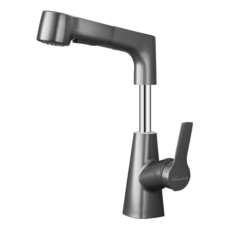 Vanward Basin Faucet Bathroom Sink Mixer Tap Hot and Cold Pull-Out Adjustable M83Q