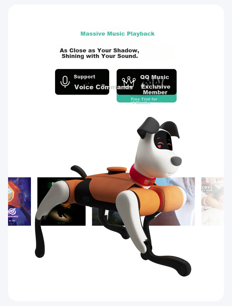 WEILAN Alpha Robot Dog, BabyAlpha A2 Plus 256GB, Starlight White, Artificial Intelligence Companion Robot, Children's Gift 5