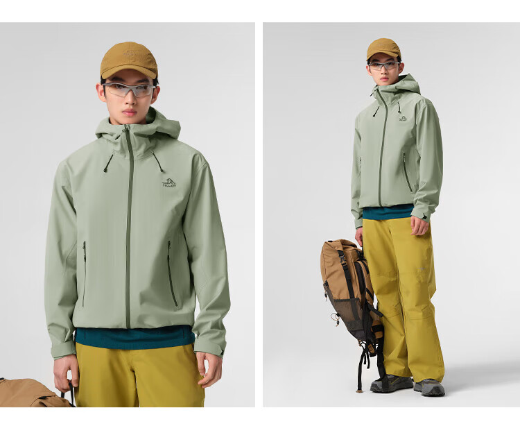 Pelliot [Rock Shell | Zhao Lusi Same Style] Hard Shell Single-Layer Windproof Waterproof Wear-Resistant Mountaineering Jacket 125301055 16