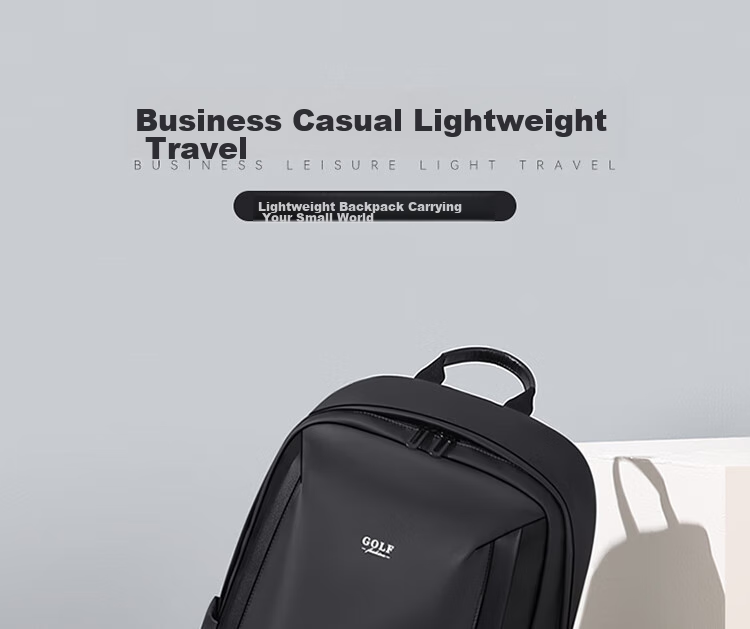 GOLF Backpack for Men, Water-Resistant Backpack, 15.6-Inch Laptop Bag, Student Bookbag, Business Casual Travel Backpack 1