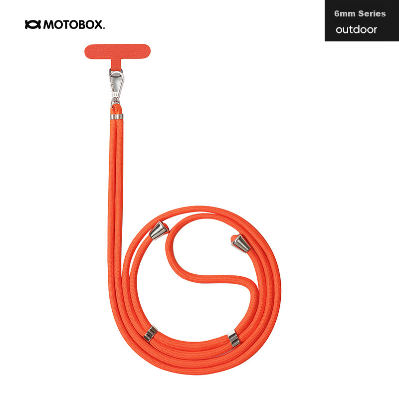 Dipuer Phone Strap Neck Strap Crossbody Adjustable Retractable Anti-Loss Universal Phone Case Durable Long Style Bright Orange [Ring Holder + Clip] 15