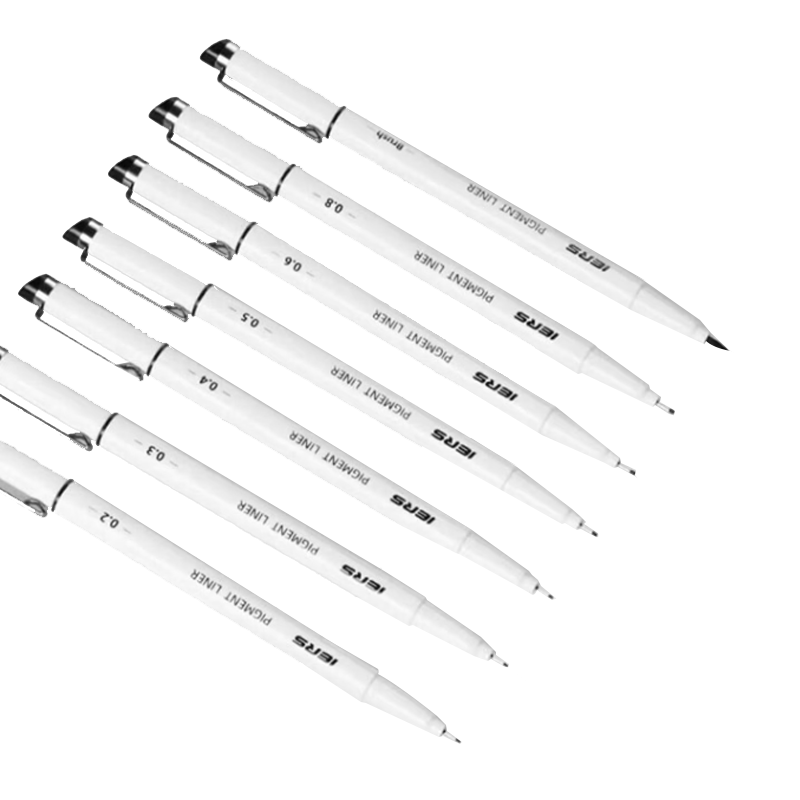 IERS 302 Needle Tip Pen Set 0.6mm Waterproof Fine Liner Drawing Pen for Art Sketching Anime Outlining Non-Smudge Ink Sketching Drawing Pens 10-Pack