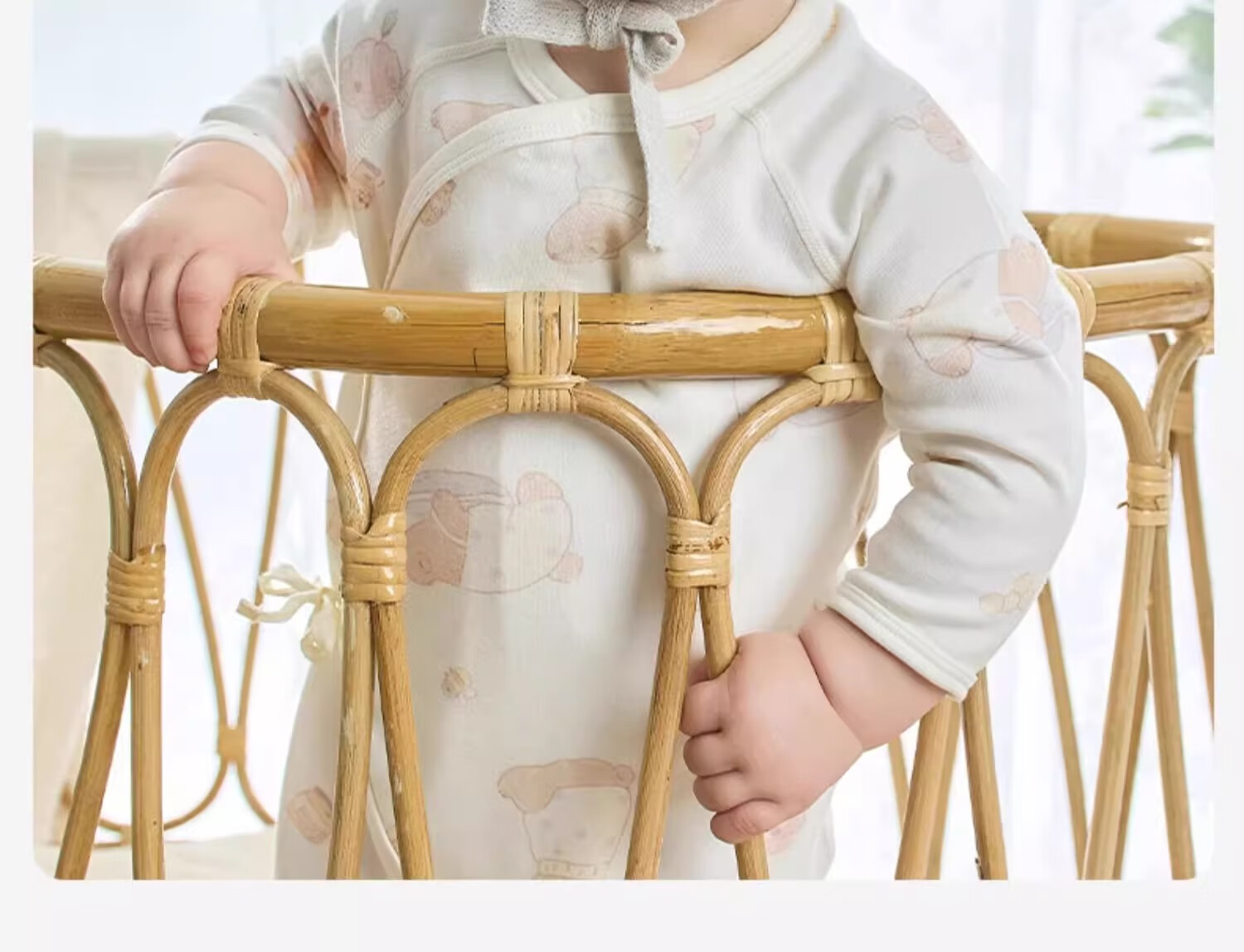 DAVE & BELLA Newborn Baby Spring and Autumn Romper Monk Suit for Boys and Girls 15