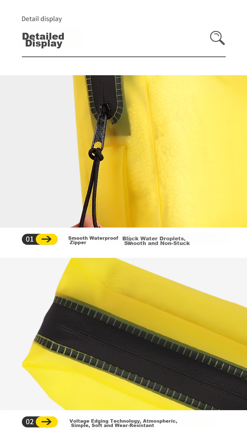 JiaTu Travel Waterproof Toiletry Bag Swimming Beach Outdoor Portable Storage Makeup Bag Small Size 10