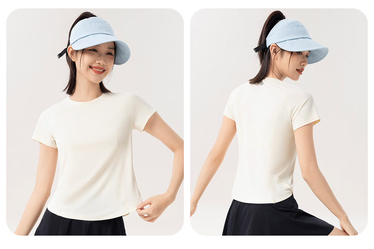 361° Women's Sports Fitness Yoga Top for Spring And Summer, Running Short-Sleeve T-Shirt, Stylish Quick-Dry Yoga Wear 16