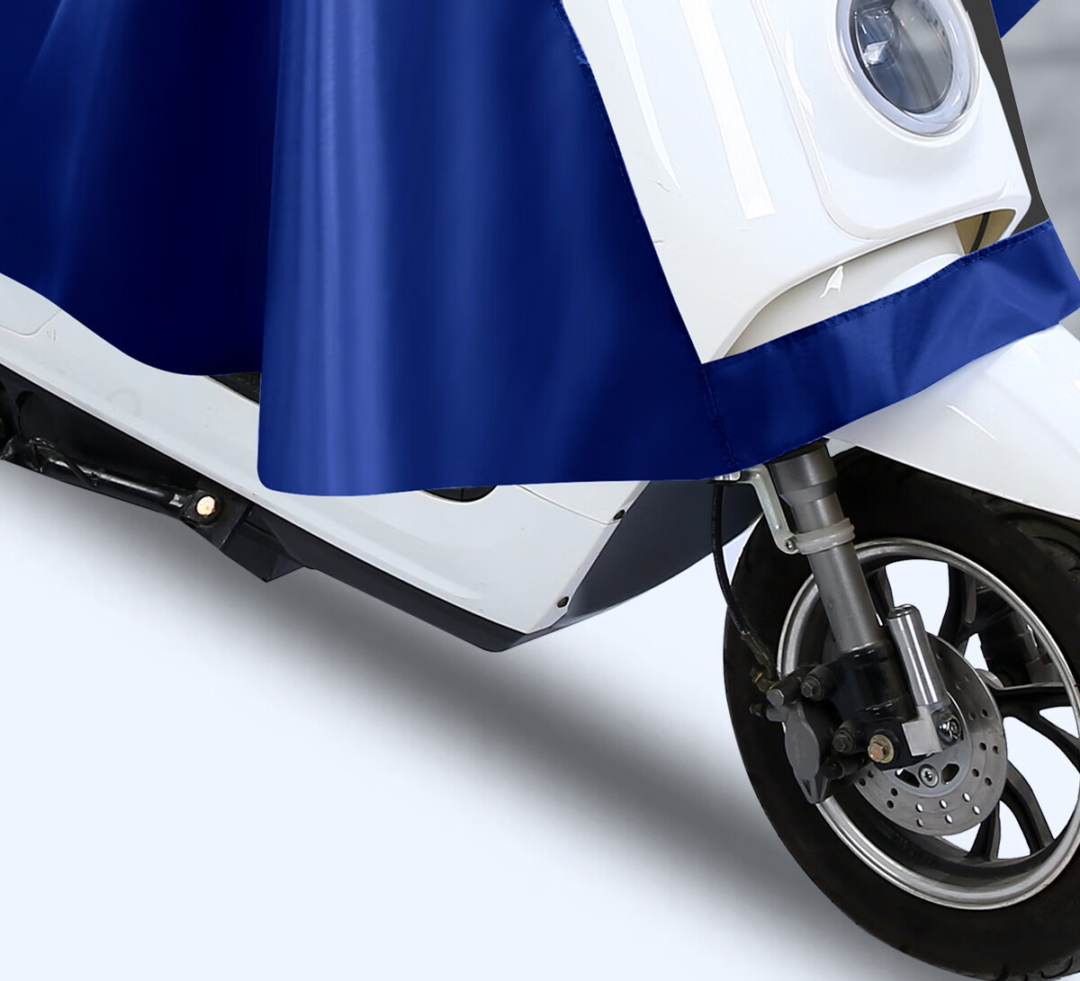 YUHANG Electric Scooter Raincoat, Specialized for Electric Bicycles And E-Bikes, with Mirror Cover, Blue, 3XL 2