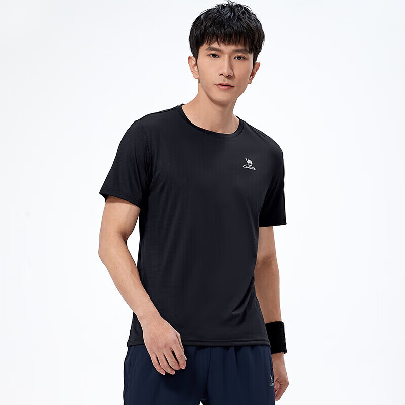 CAMEL Short-Sleeve T-Shirt for Men, New Summer Style, Loose-Fit Round Neck Outdoor Sportswear, Running Training Ultra-Thin Quick-Dry Top