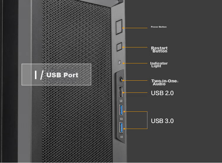 Silverstone ML11 Slim MATX Tower Case (Supports Vertical Or Horizontal Placement, Compatible with TFX Power Supply, Slim Optical Drive) 5