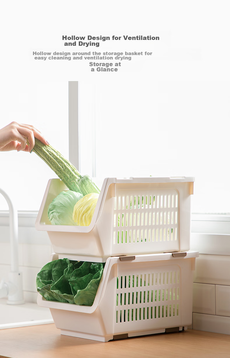 CHAHUA Storage Basket, Bathroom Shower Organizer, Stackable Storage Basket, PP Material, Stackable, 1 Piece 3